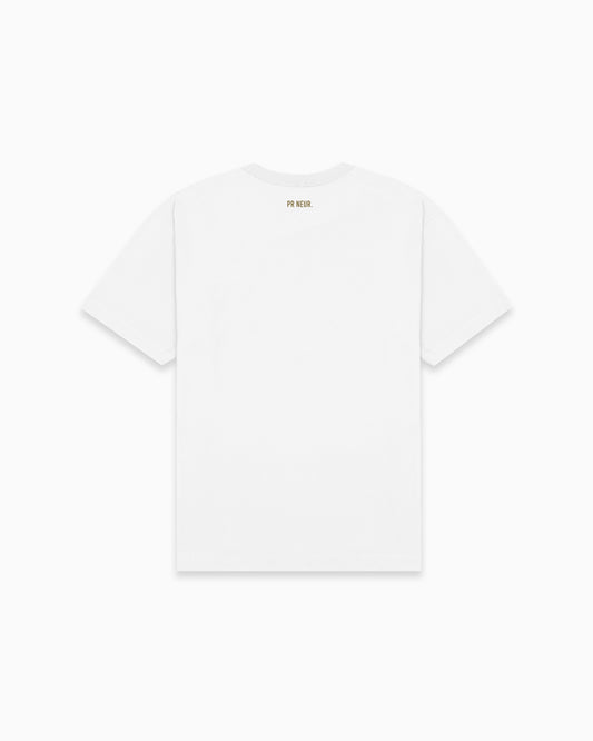 PR NEUR CLASSIC T-SHIRT - WHITE / WALNUT
