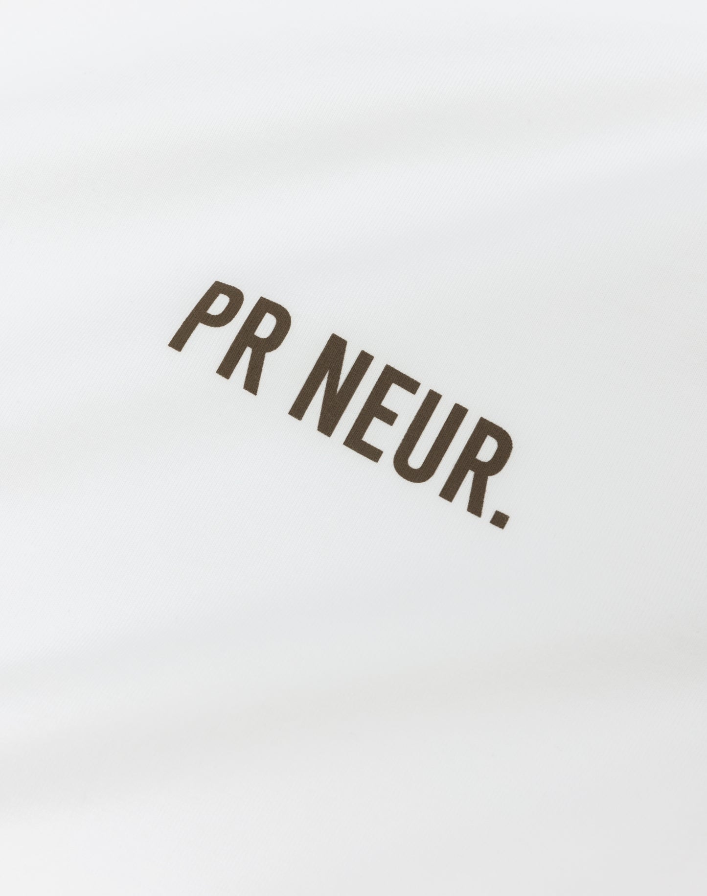 PR NEUR CLASSIC T-SHIRT - WHITE / WALNUT