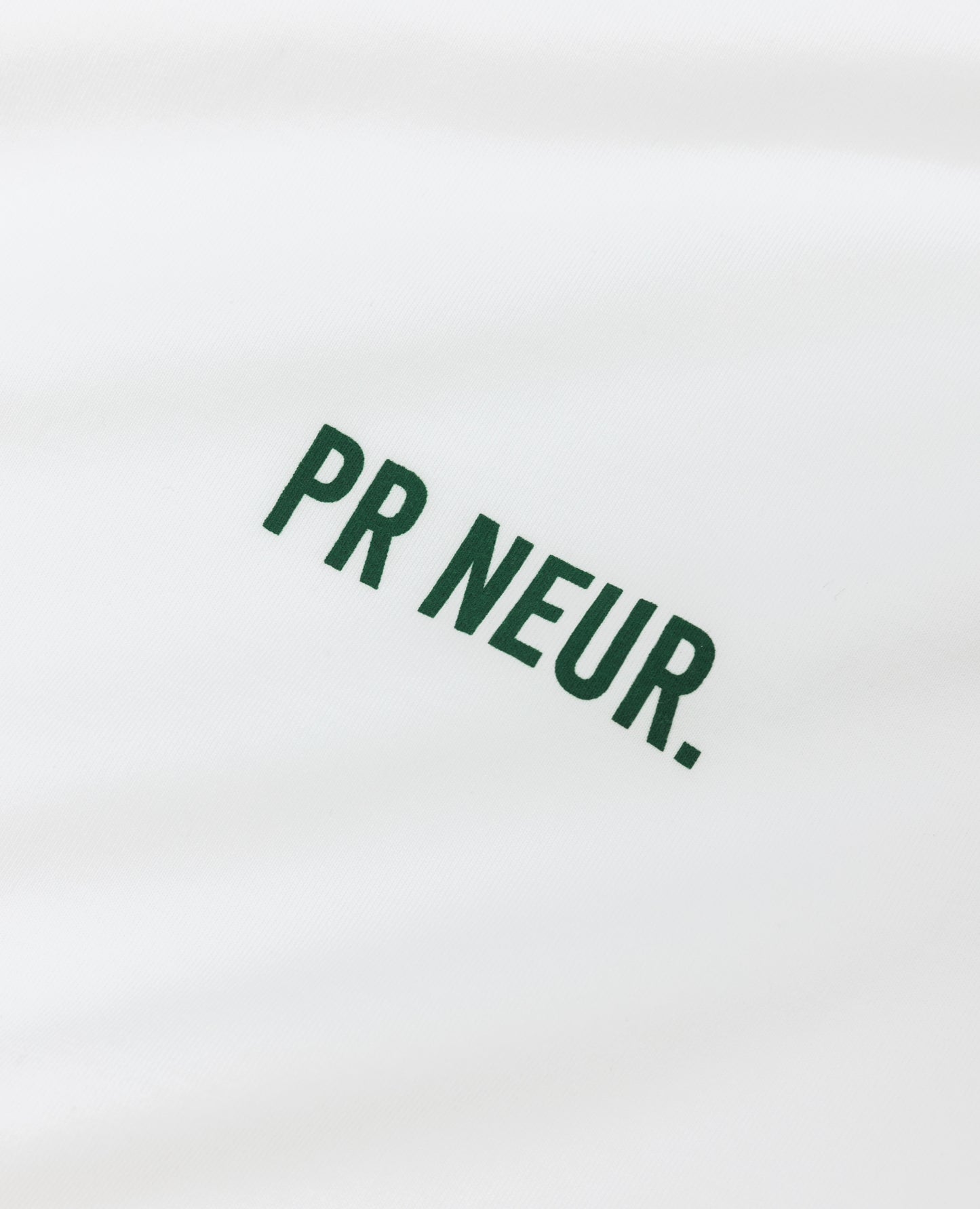 PR NEUR CLASSIC T-SHIRT - WHITE / EMERALD GREEN