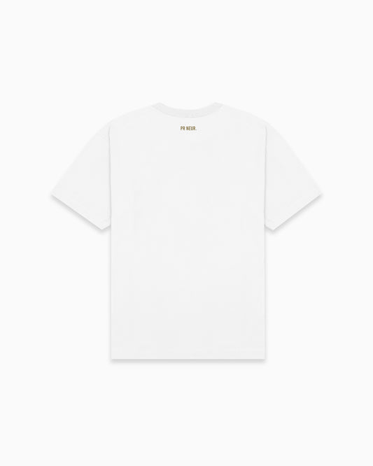 PR NEUR CLASSIC T-SHIRT - WHITE / WALNUT
