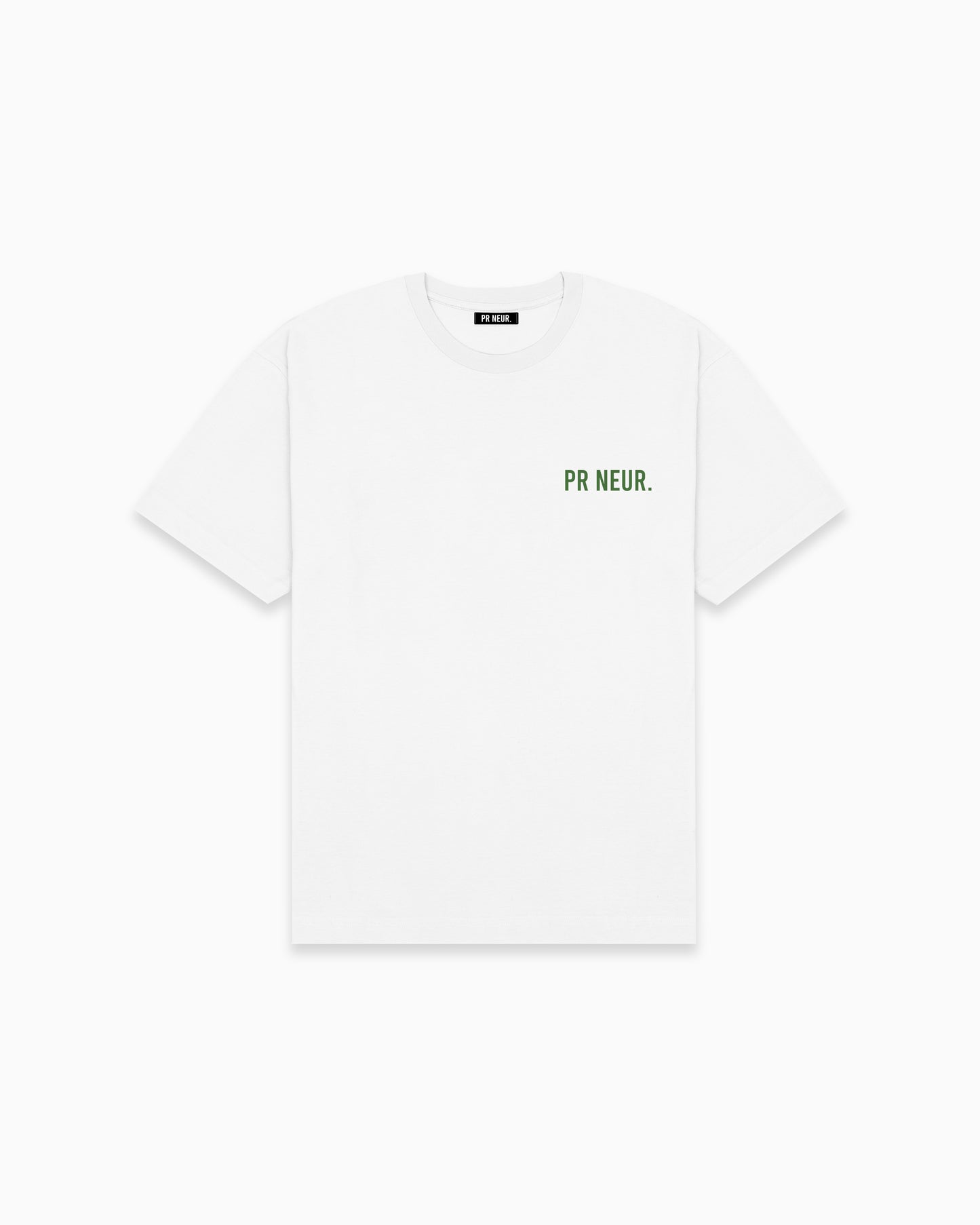 PR NEUR CLASSIC T-SHIRT - WHITE / KHARKI