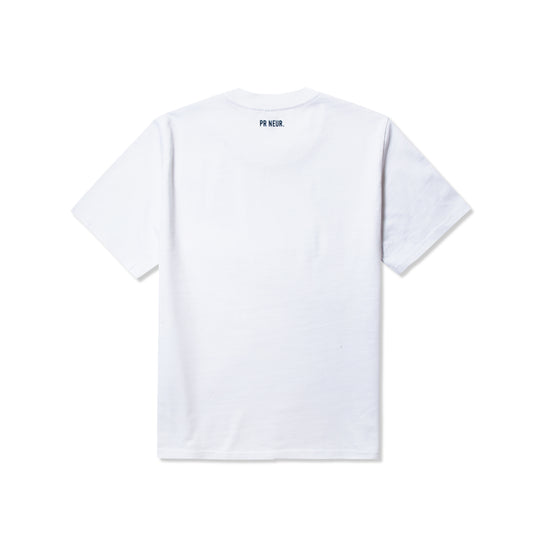 PR NEUR HEAVY OVERSIZE T-SHIRT - WHITE/NAVY