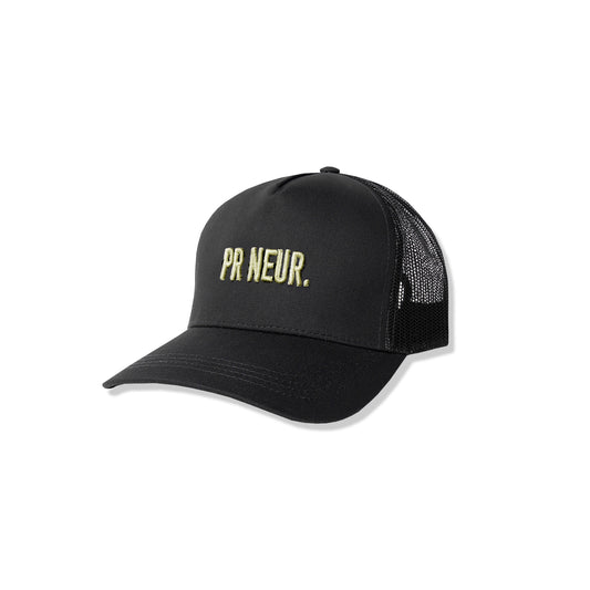 PR NEUR. TRUCKER CAP - BLACK / PISTACHIO