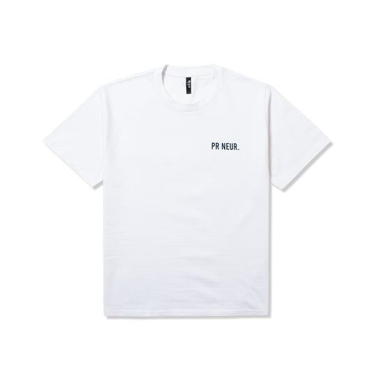 PR NEUR HEAVY OVERSIZE T-SHIRT - WHITE/NAVY