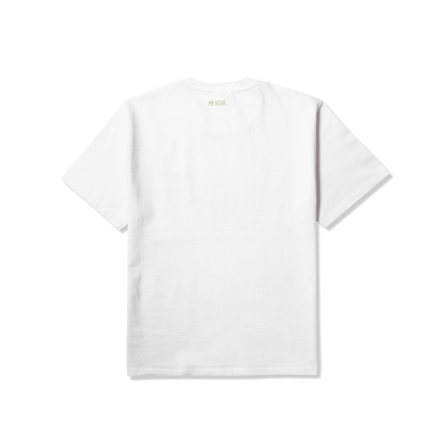 PR NEUR HEAVY OVERSIZE T-SHIRT - WHITE / PISTACHIO