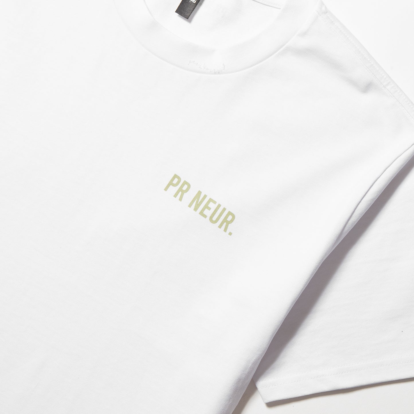 PR NEUR HEAVY OVERSIZE T-SHIRT - WHITE / PISTACHIO