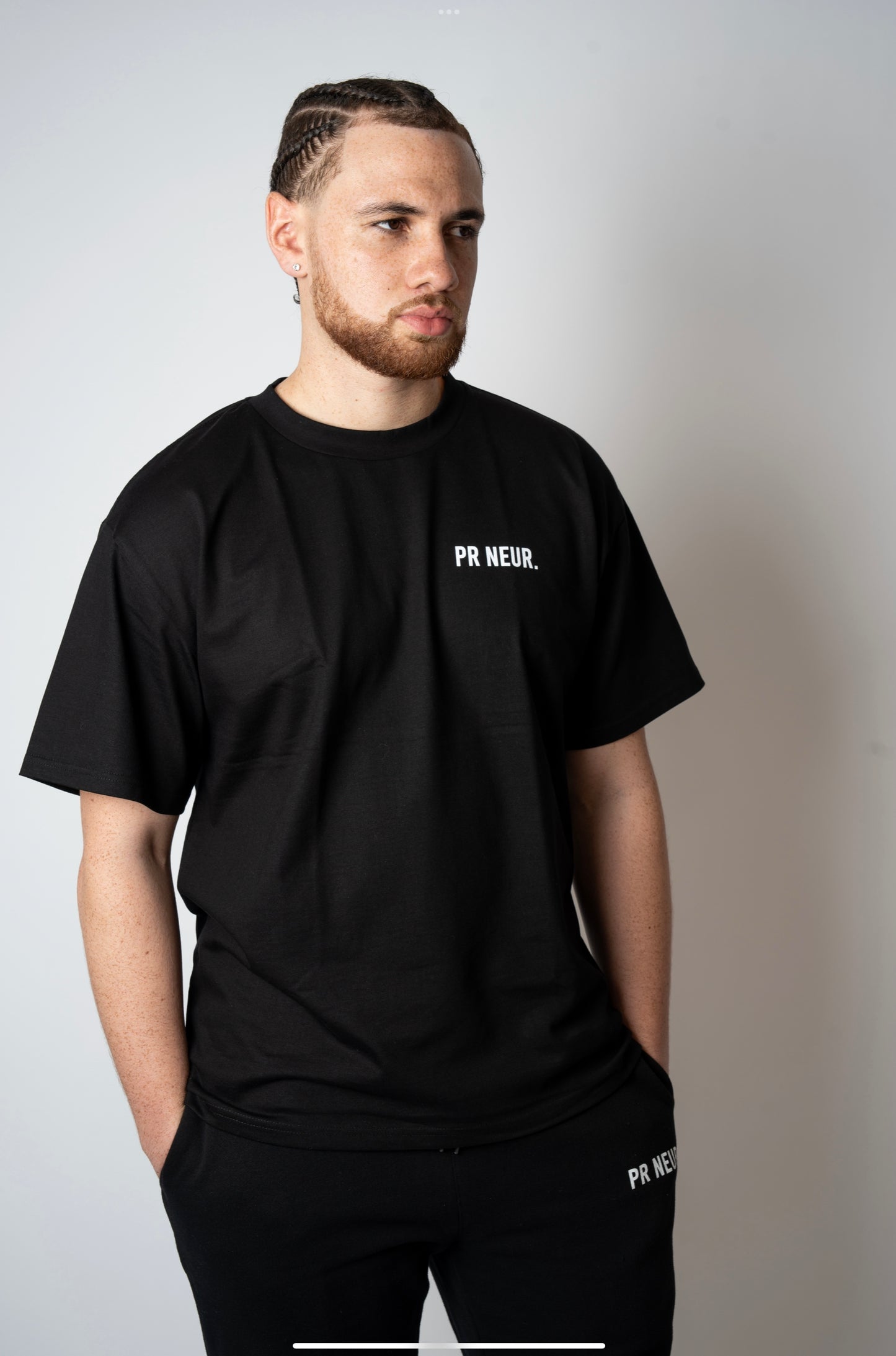 PR NEUR HEAVY OVERSIZE T-SHIRT - BLACK