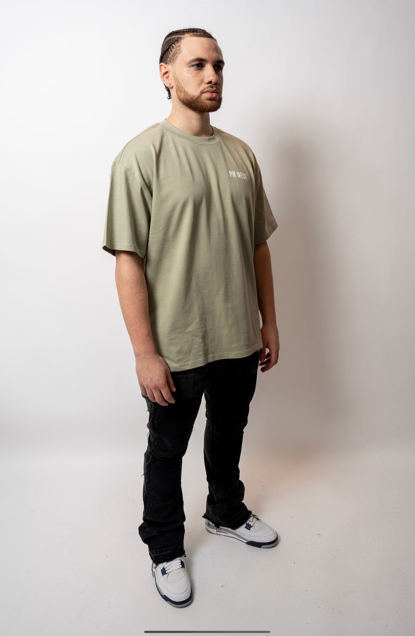 PR NEUR HEAVY OVERSIZE T-SHIRT - PISTACHIO