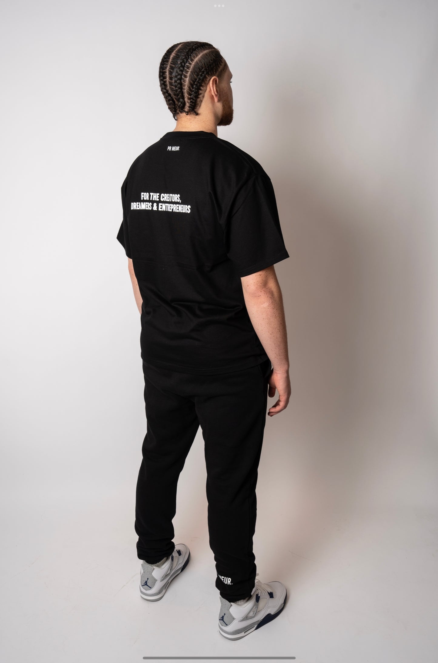 PR NEUR "FOR THE CREATORS.." HEAVY OVERSIZE T-SHIRT - BLACK