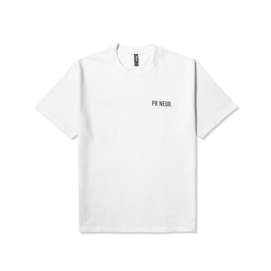PR NEUR HEAVY OVERSIZE T-SHIRT - WHITE / BLACK