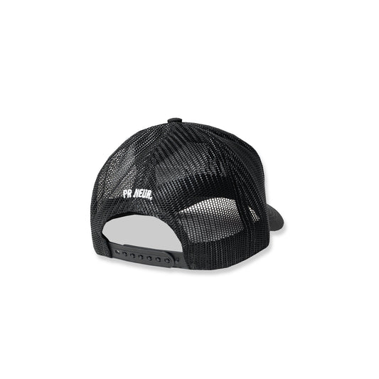 PR NEUR. TRUCKER CAP - BLACK / WHITE