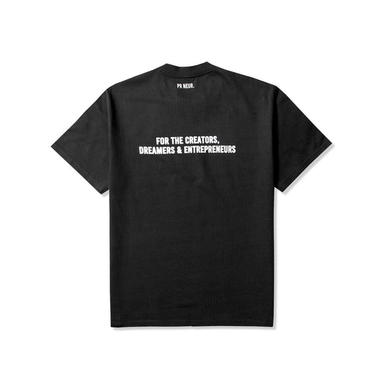 PR NEUR "FOR THE CREATORS.." HEAVY OVERSIZE T-SHIRT - BLACK